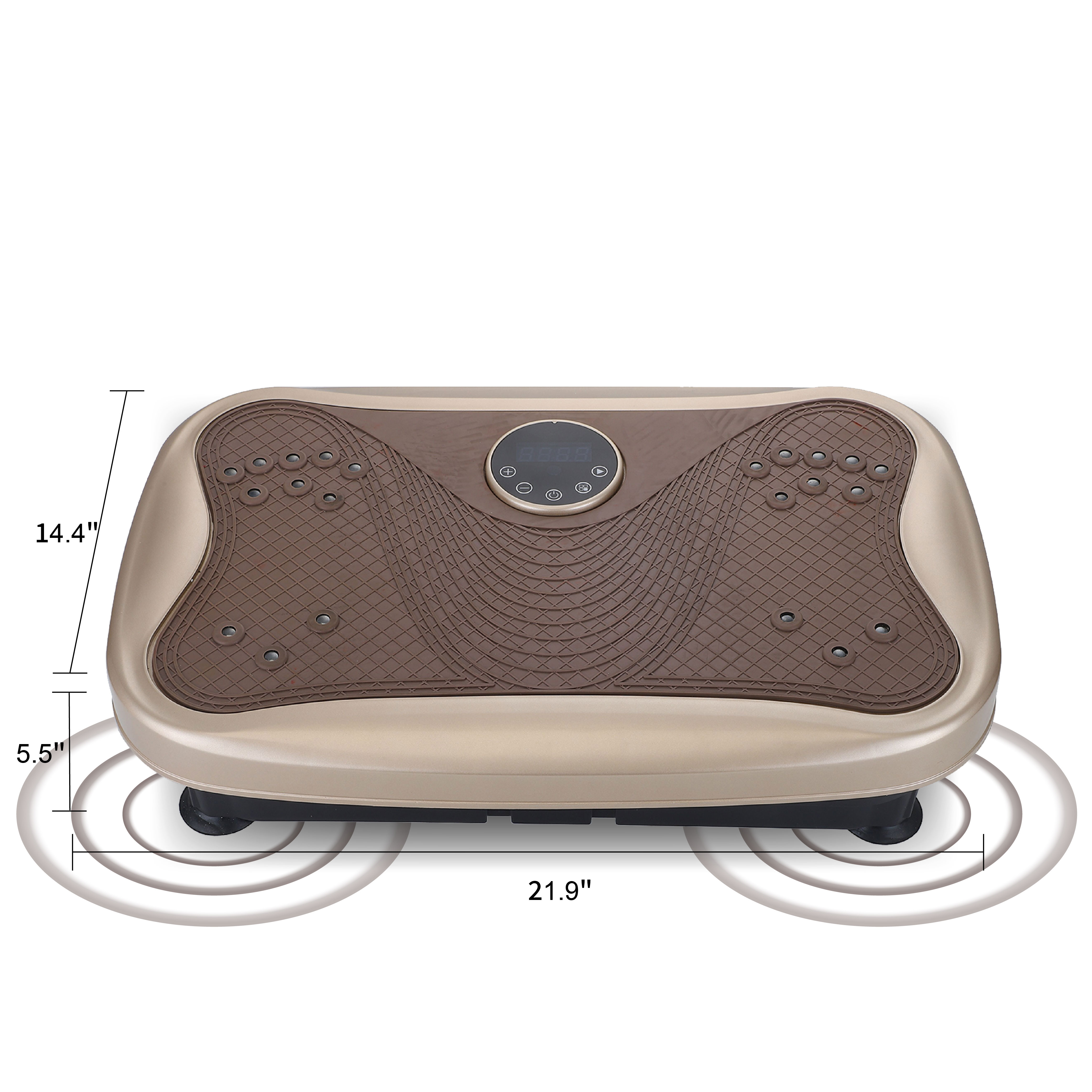 Vibration Plate Fitness Platform Whole Body Exercise Machine With 120 Speed Levels, Lymphatic Drainage, Fat Burning, And Weight Loss, Perfect For Women, Men, And Home Gym Exercise_voghion.com